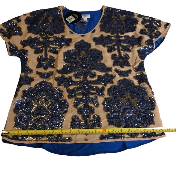 Neiman Marcus /Target Tracy Reese Sequin Embellished Party Glam Top NEW MSRP $79 - Picture 14 of 15